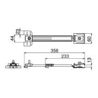 スノーフェンス取付金具　Jアーム　ロングⅠ型　横葺・段葺兼用　高耐食鋼板　