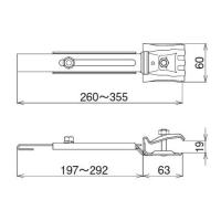 スノーフェンス取付金具　横葺・段葺兼用 Ⅰ型　ステンレス製　スノーZ