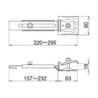 スノーフェンス取付金具　横葺・段葺兼用 Ⅱ型　高耐食鋼板　スノーZ