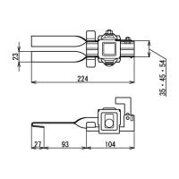 スノーフェンス取付金具　瓦棒用　高耐食鋼板　スノーZ
