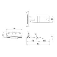 【30個入】　アイビスS60　段葺(YG)　ステンレス製　ブラック　雪止金具　スワロー工業