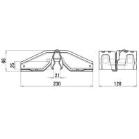 【30個入】　嵌合スワロックⅡ　W230　高耐食鋼板　ダークグレー　雪止金具　スワロー工業